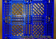 Pallet Nhựa 1100x1100x150mm xanh da trời - Pallet Tiến Thành Vina - Công Ty TNHH Một Thành Viên Pallet Nhựa - Gỗ Tiến Thành Vina